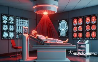 human brain getting red light therapy